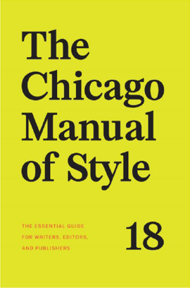 The Chicago Manual of Style